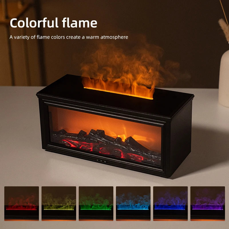 7 colors of essential oil fireplace diffuser