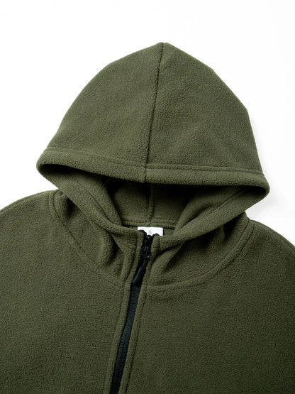 Men's Hiking Tactical Fleece Full Zip Hooded