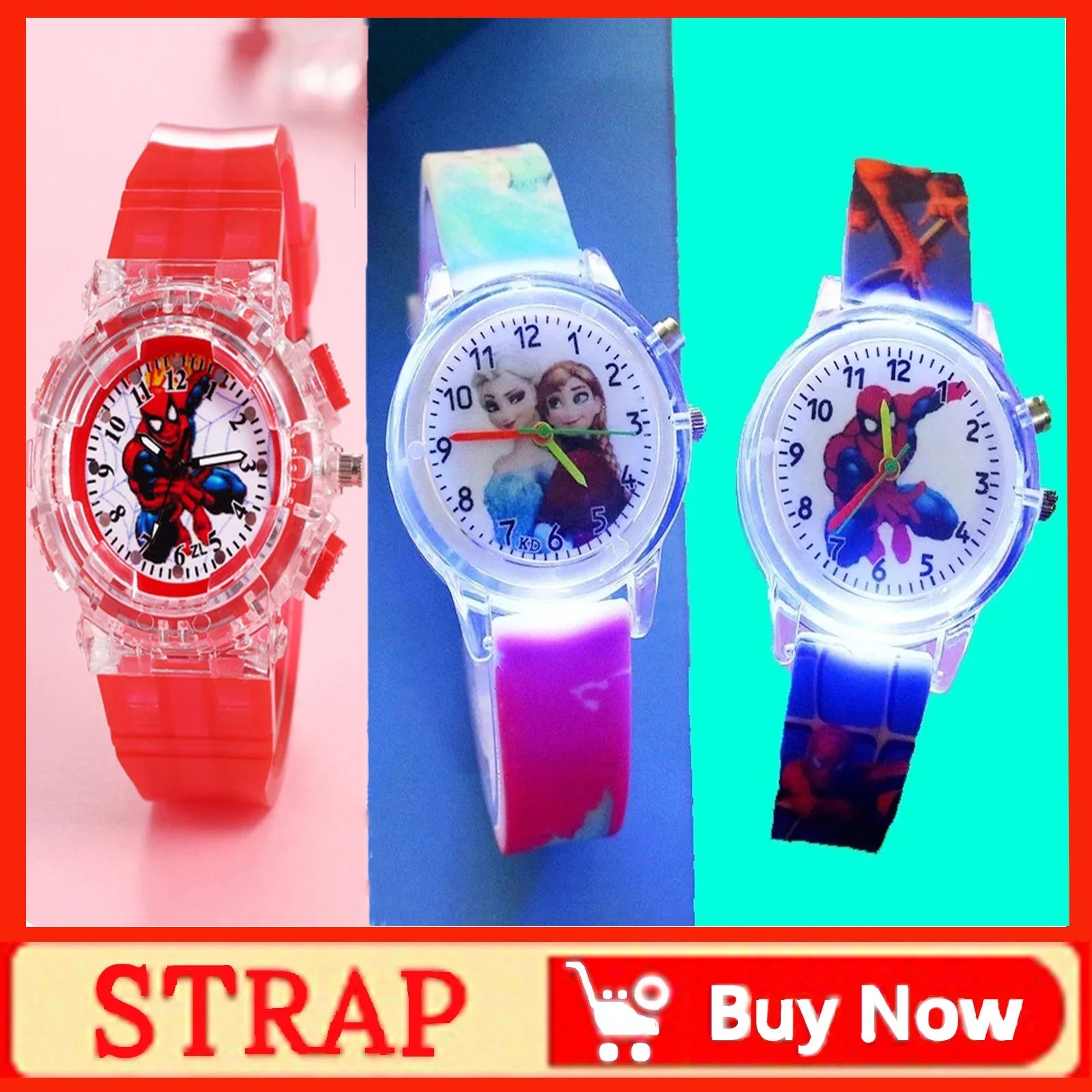 Anime Figures LED Luminous Watch Waterproof
