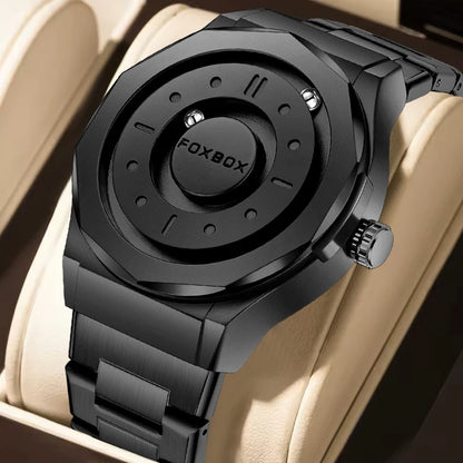 Outdoor Sports Waterproof Scrolling Pointer Magnetic Force Watch Men