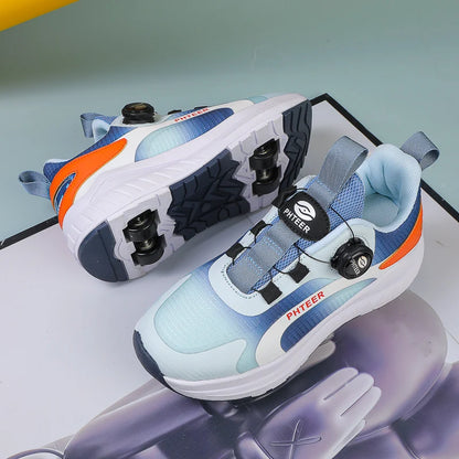 Two Wheels Roller Skating Shoes With Light