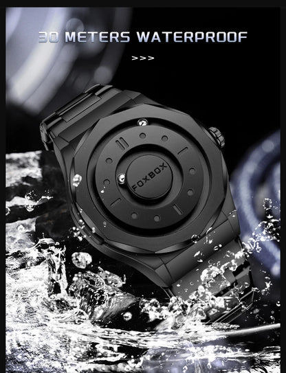 Outdoor Sports Waterproof Scrolling Pointer Magnetic Force Watch Men