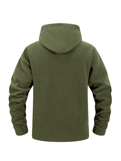 Men's Hiking Tactical Fleece Full Zip Hooded