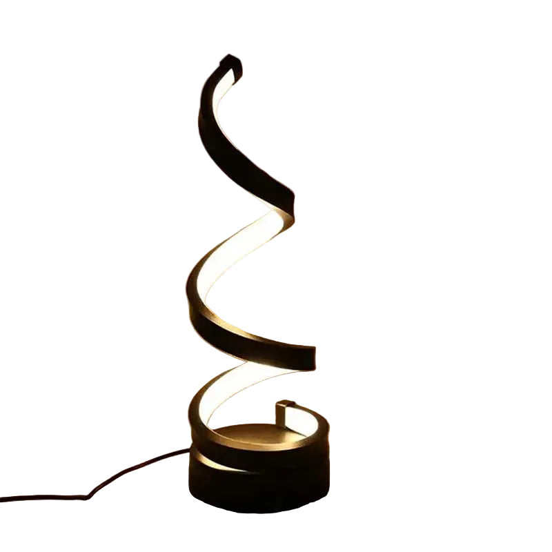 Modern Minimalist Spiral desk Lamp Wire Controlled Three Color