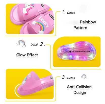 Lighted Fashion Cute Kids Slippers