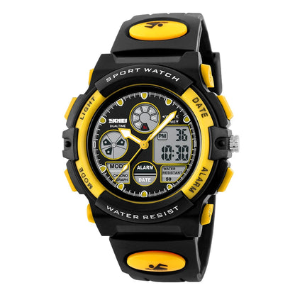 Waterproof Chrono Alarm Children Wristwatch For Boys Girls