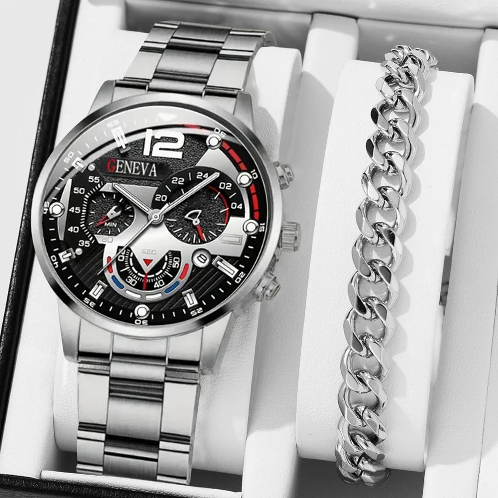 Luxury Calendar Quartz  Watches Man