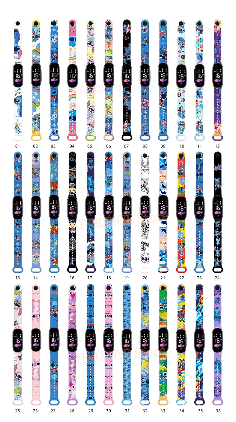 Anime Figures LED Luminous Watch Waterproof