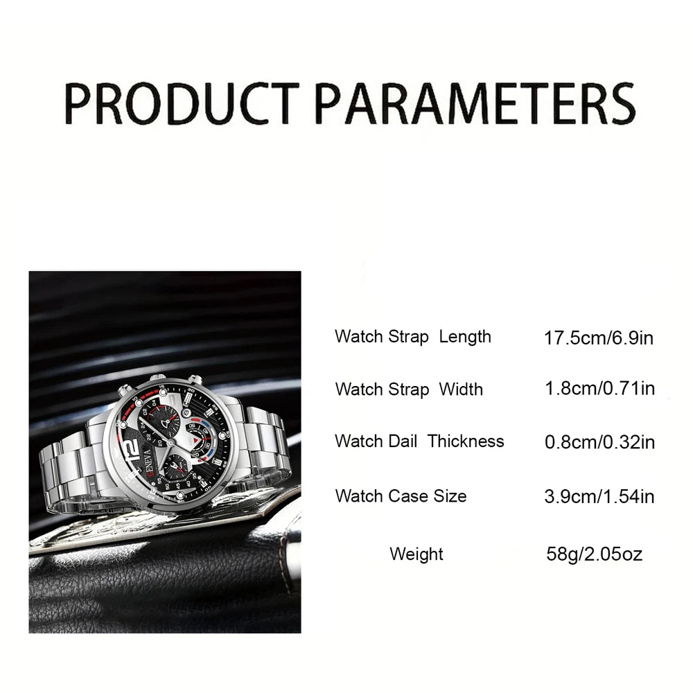 Luxury Calendar Quartz  Watches Man