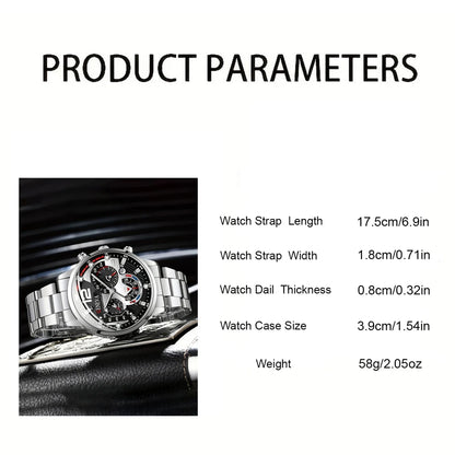 Luxury Calendar Quartz  Watches Man