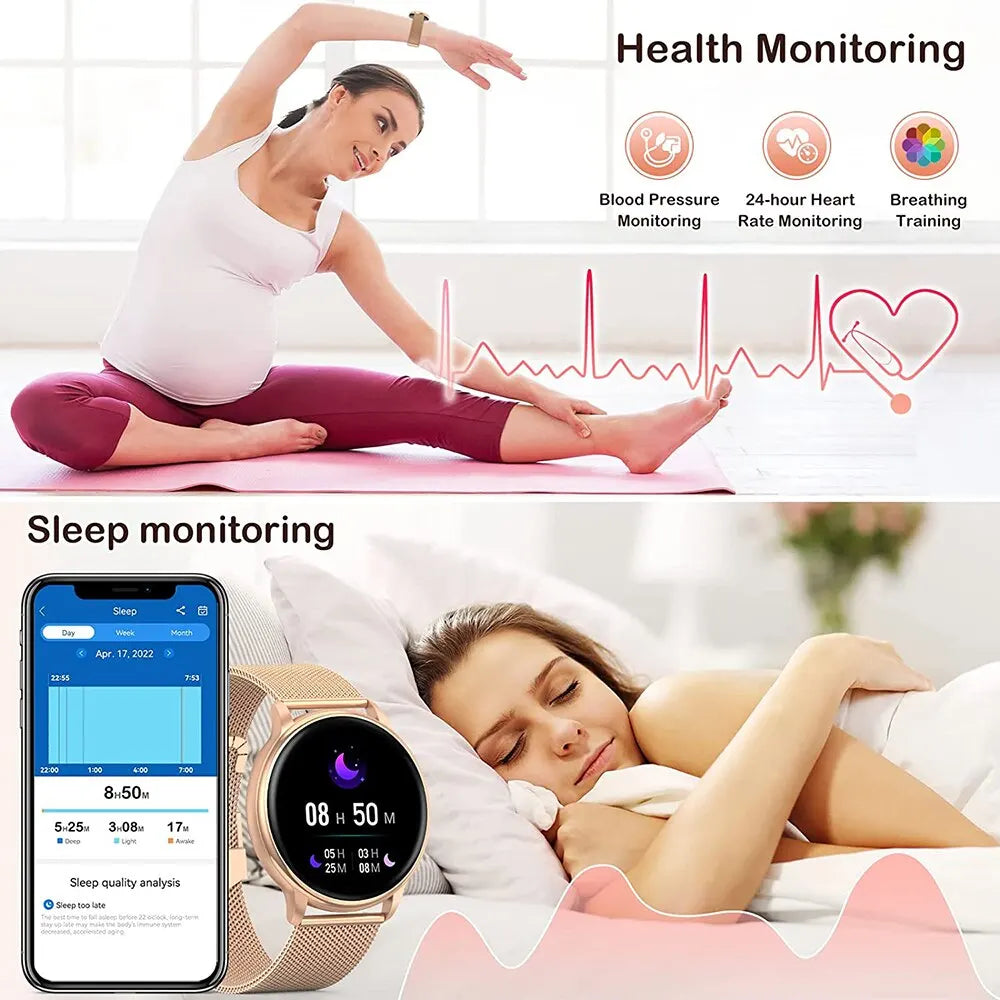 Smart Watch Women Fitness Tracker Heart Rate