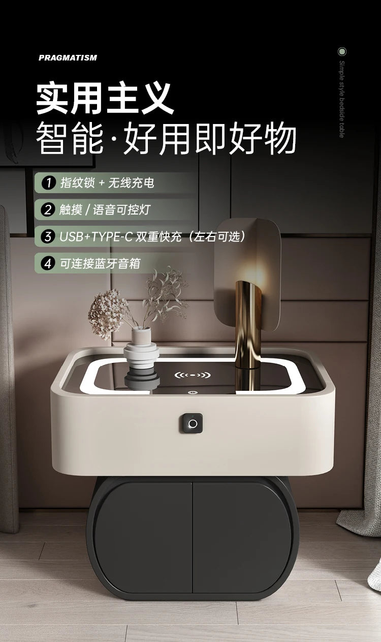 Smart Bedsides Table Wireless