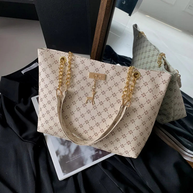 Soft Leather Large Capacity Tote Women Bag