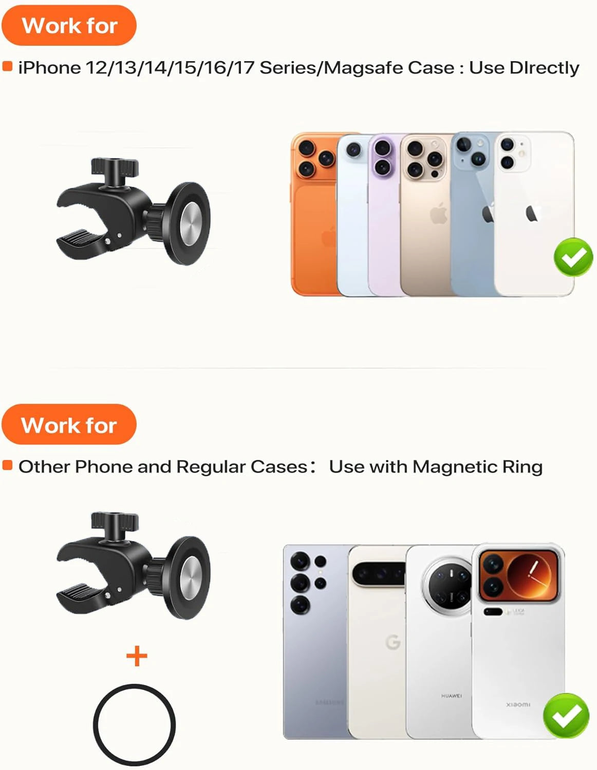 Magnetic Phone Holder  Bike