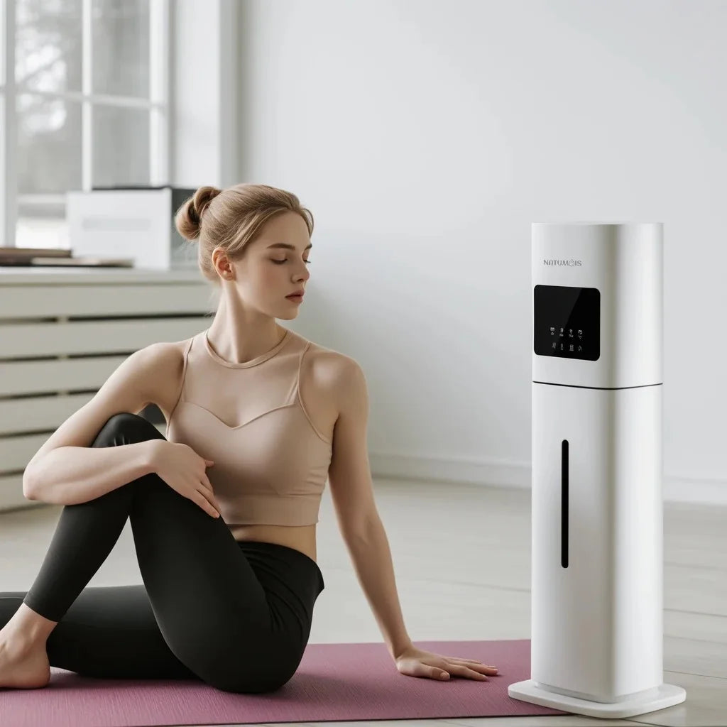8L Household Humidifier Floor-Mounted Ultrasonic UV Air Mist Purifier