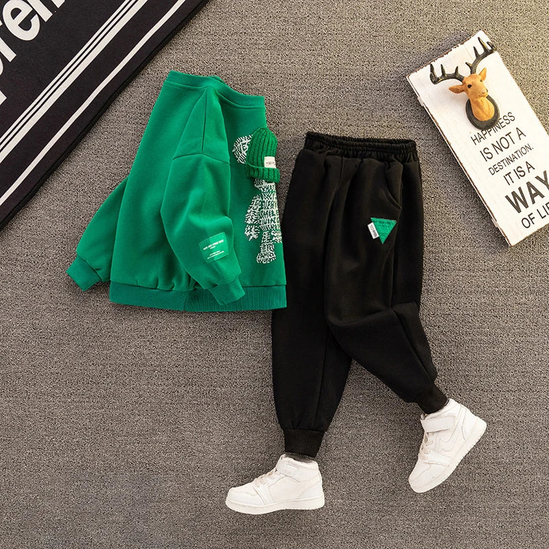2Pcs Outfits Kids Teenage Costume Suit
