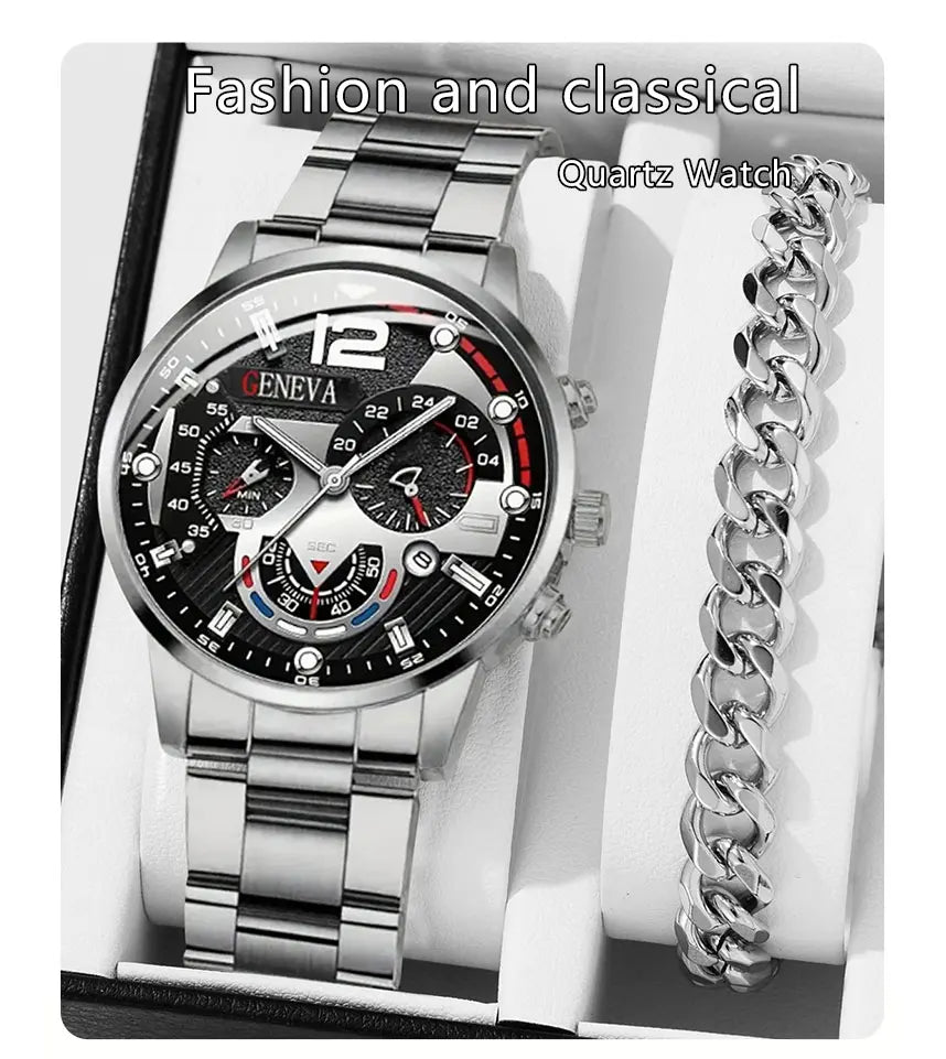 Luxury Calendar Quartz  Watches Man