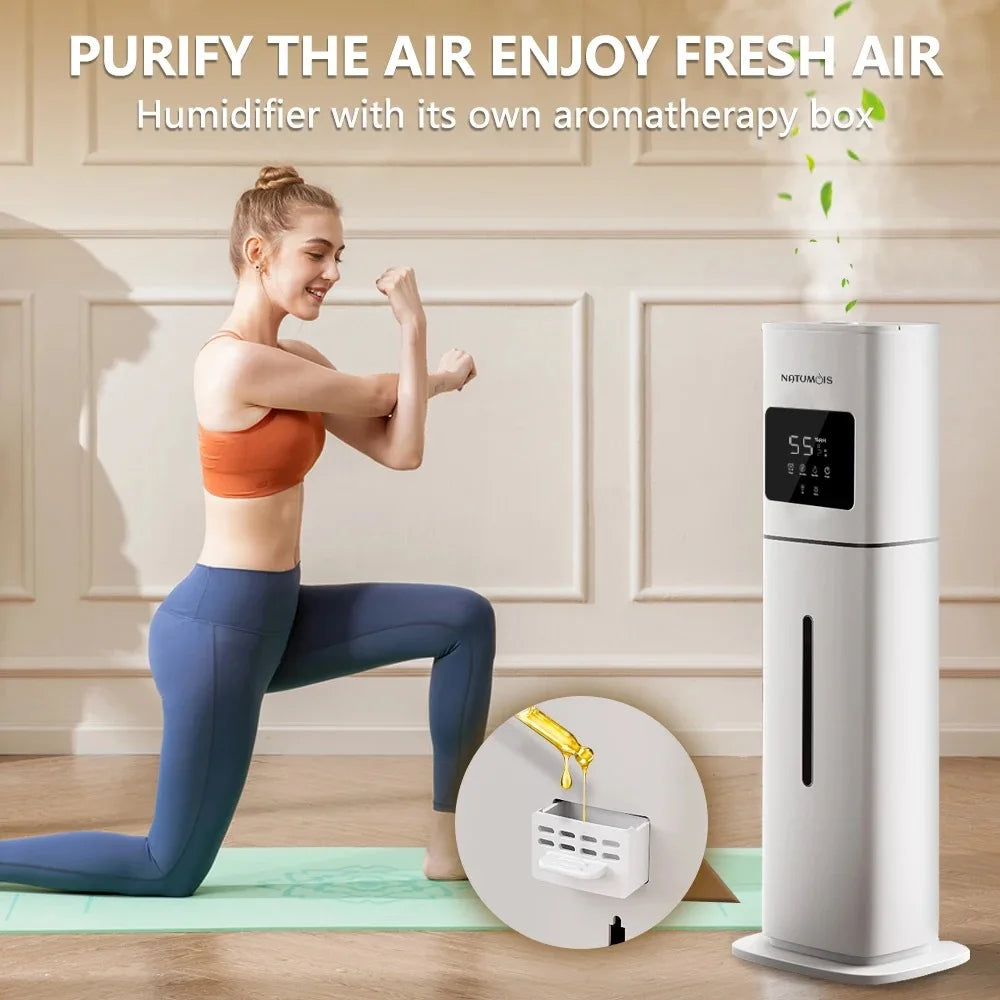 8L Household Humidifier Floor-Mounted Ultrasonic UV Air Mist Purifier