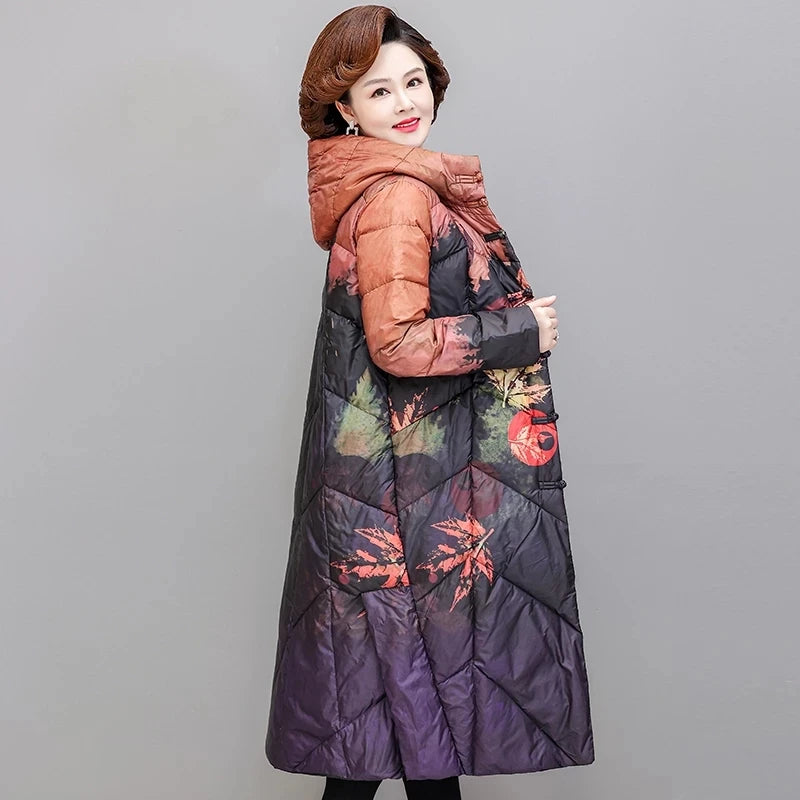 Ultra Light Down X-long Coat Winter Women
