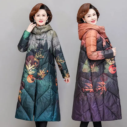 Ultra Light Down X-long Coat Winter Women