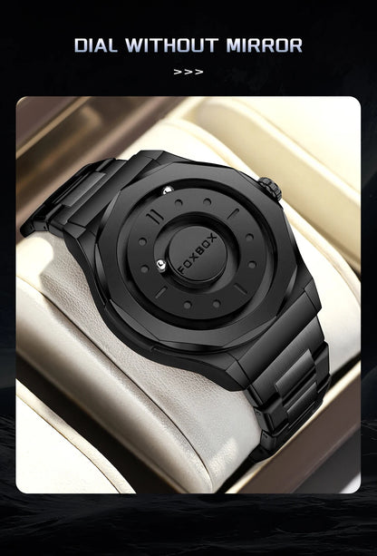 Outdoor Sports Waterproof Scrolling Pointer Magnetic Force Watch Men