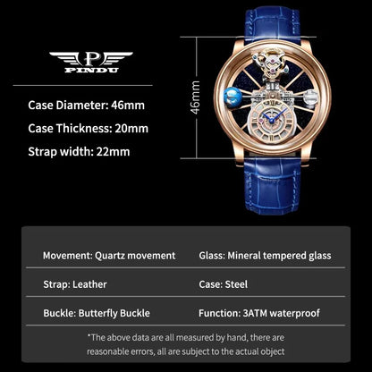 Waterproof Leather Watch for Men