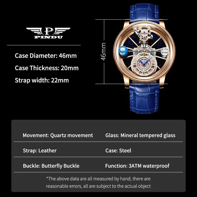 Waterproof Leather Watch for Men