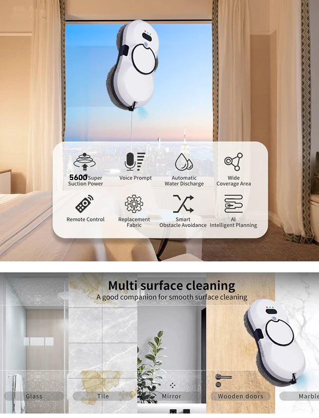 Robot for Washing Windows Vacuum Cleaner