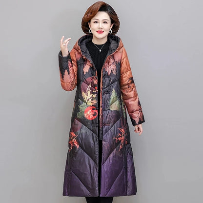 Ultra Light Down X-long Coat Winter Women
