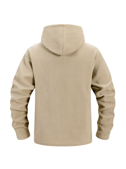 Men's Hiking Tactical Fleece Full Zip Hooded