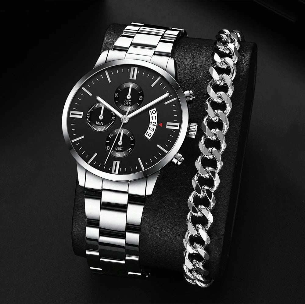 Luxury Calendar Quartz  Watches Man