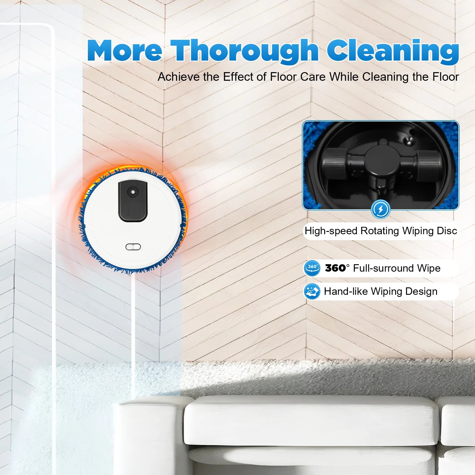 Automatic Wiping Sweeping Robot