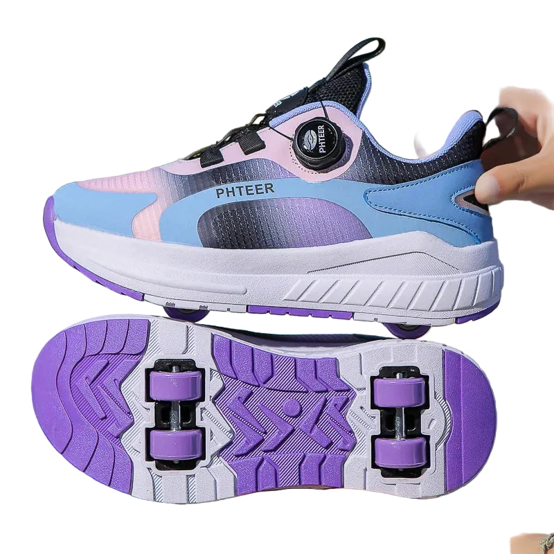 Two Wheels Roller Skating Shoes With Light