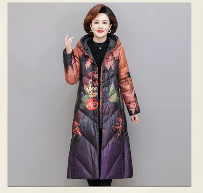 Ultra Light Down X-long Coat Winter Women